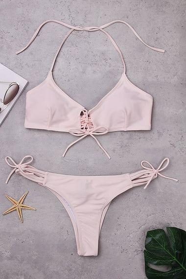 Wholesale Pink Two Piece Bikinis