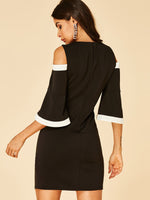 ODM Ladies Half Sleeve Sexy Dress