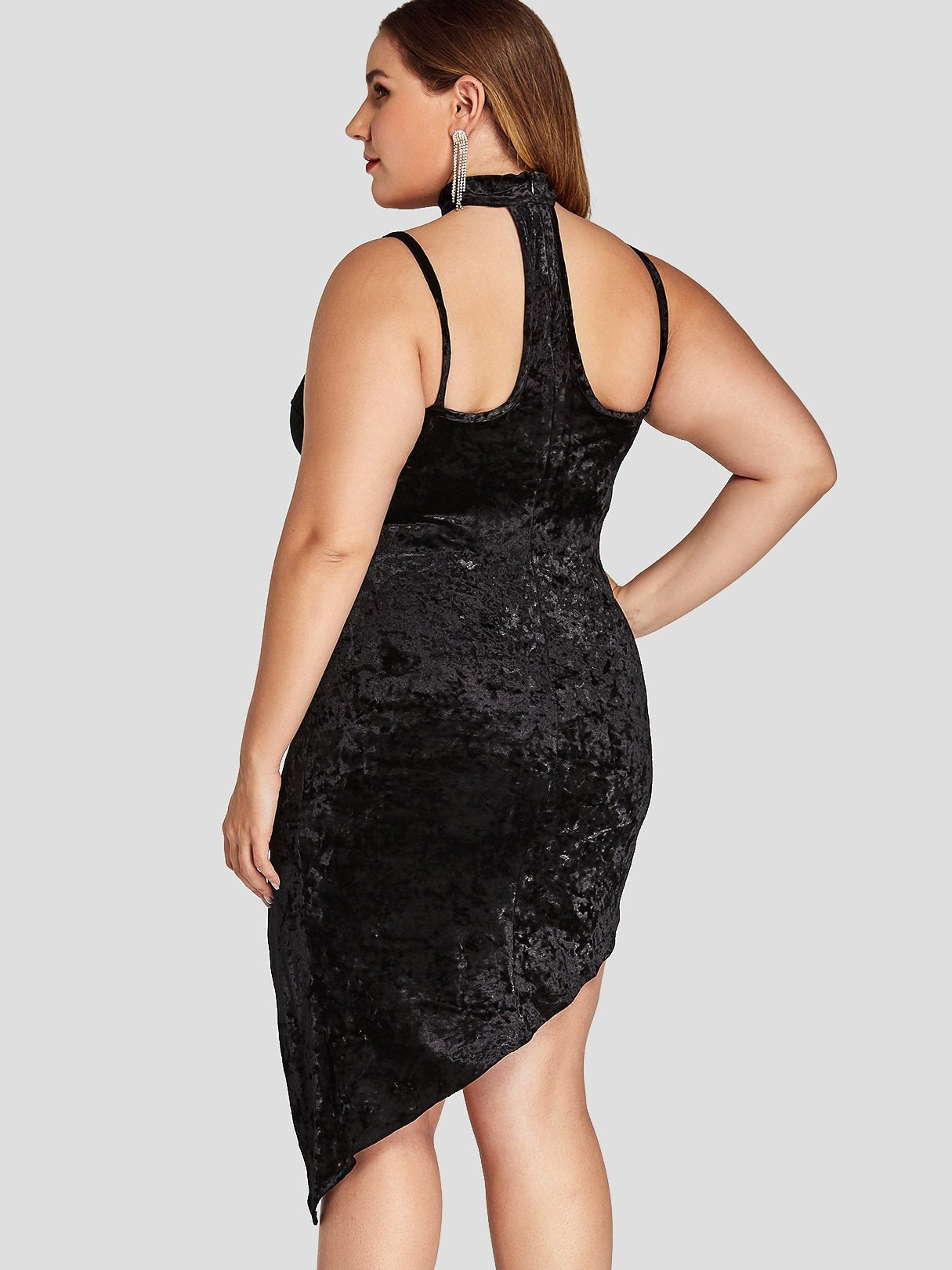 NEW FEELING Womens Black Plus Size Dresses