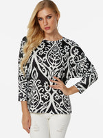 Wholesale Round Neck 3/4 Sleeve T-Shirts