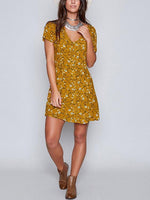 ODM Ladies Short Sleeve Mini Dress