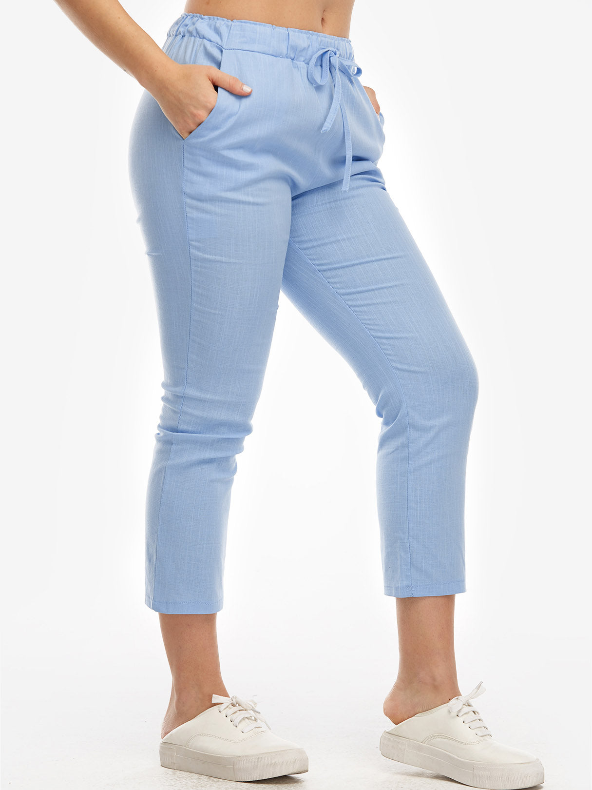 OEM Ladies Blue Plus Size Bottoms