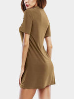 NEW FEELING Womens Khaki Mini Dresses