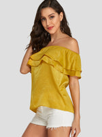 OEM Ladies Yellow Blouses