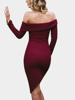 NEW FEELING Womens Burgundy Mini Dresses