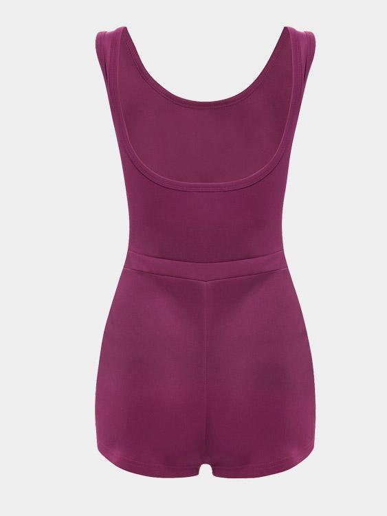 NEW FEELING Womens Purple Playsuits