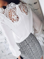 NEW FEELING Womens White Blouses