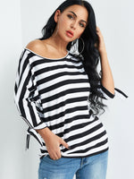 OEM Ladies Striped T-Shirts