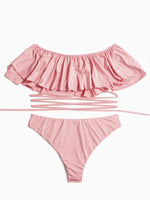 NEW FEELING Womens Pink Bikinis