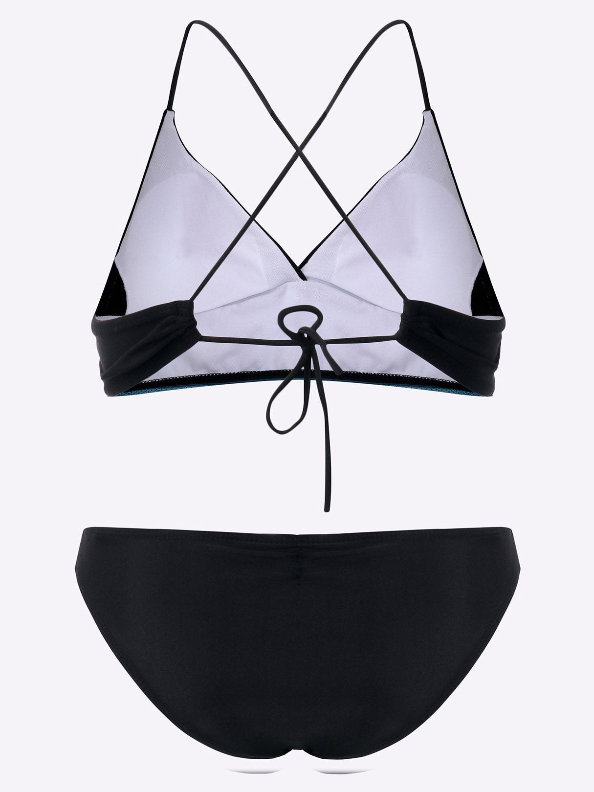 NEW FEELING Womens Black Bikinis