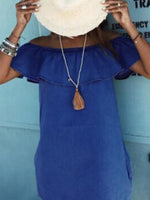 NEW FEELING Womens Blue Sexy Dresses