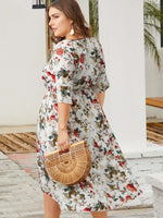 ODM Ladies Half Sleeve Plus Size Dress