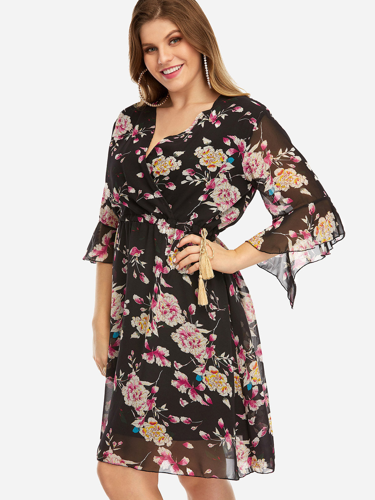 OEM Ladies Black Plus Size Dresses