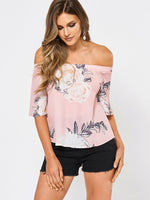 Custom Womens Floral Print Blouses