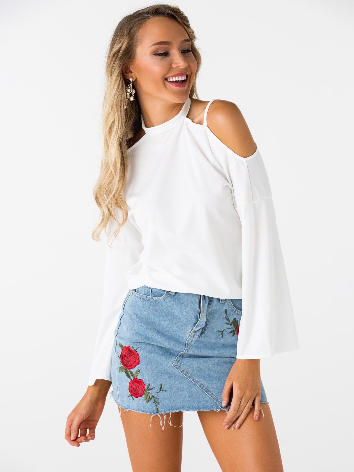 OEM Ladies White T-Shirts