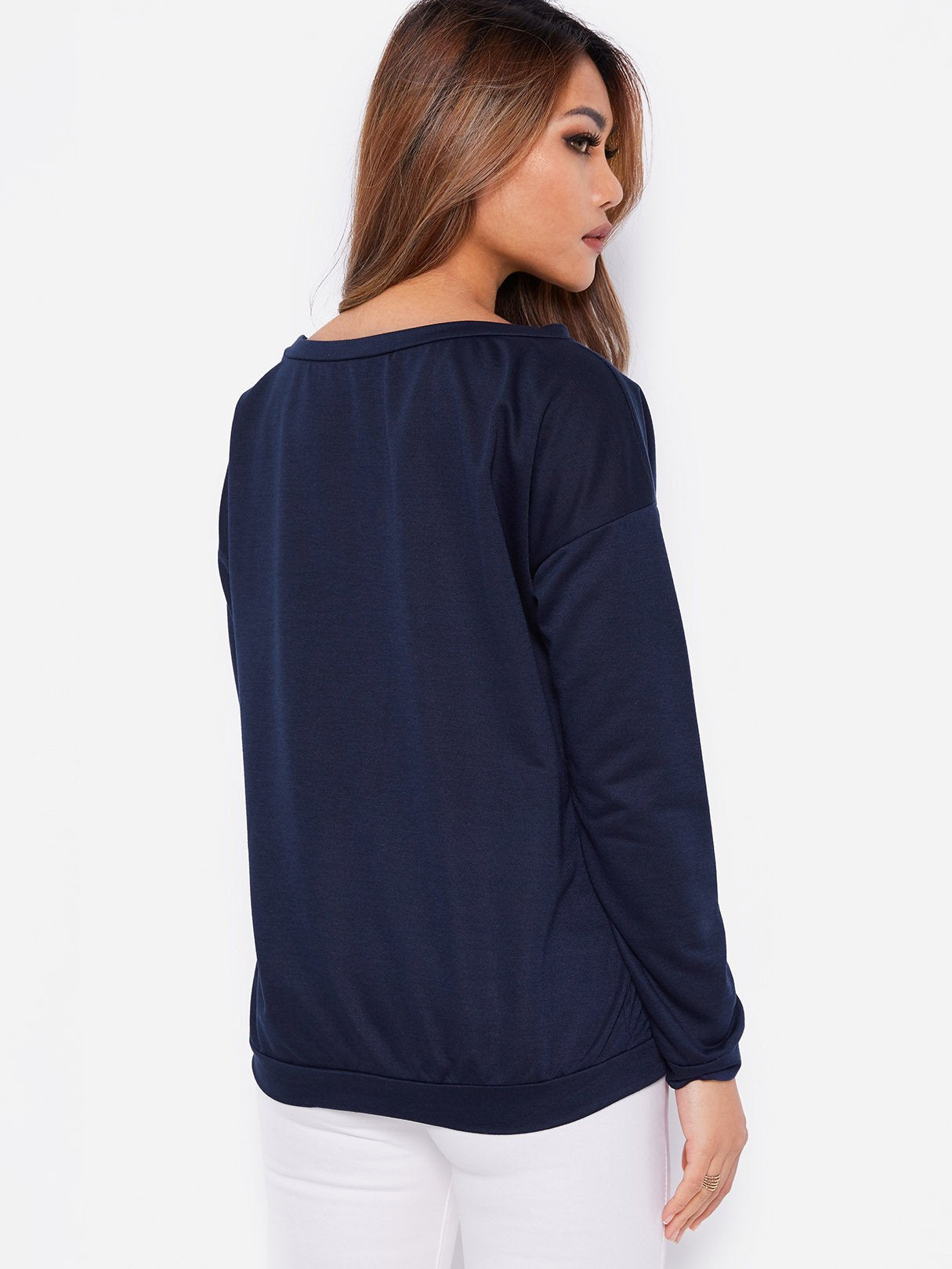 NEW FEELING Womens Navy T-Shirts