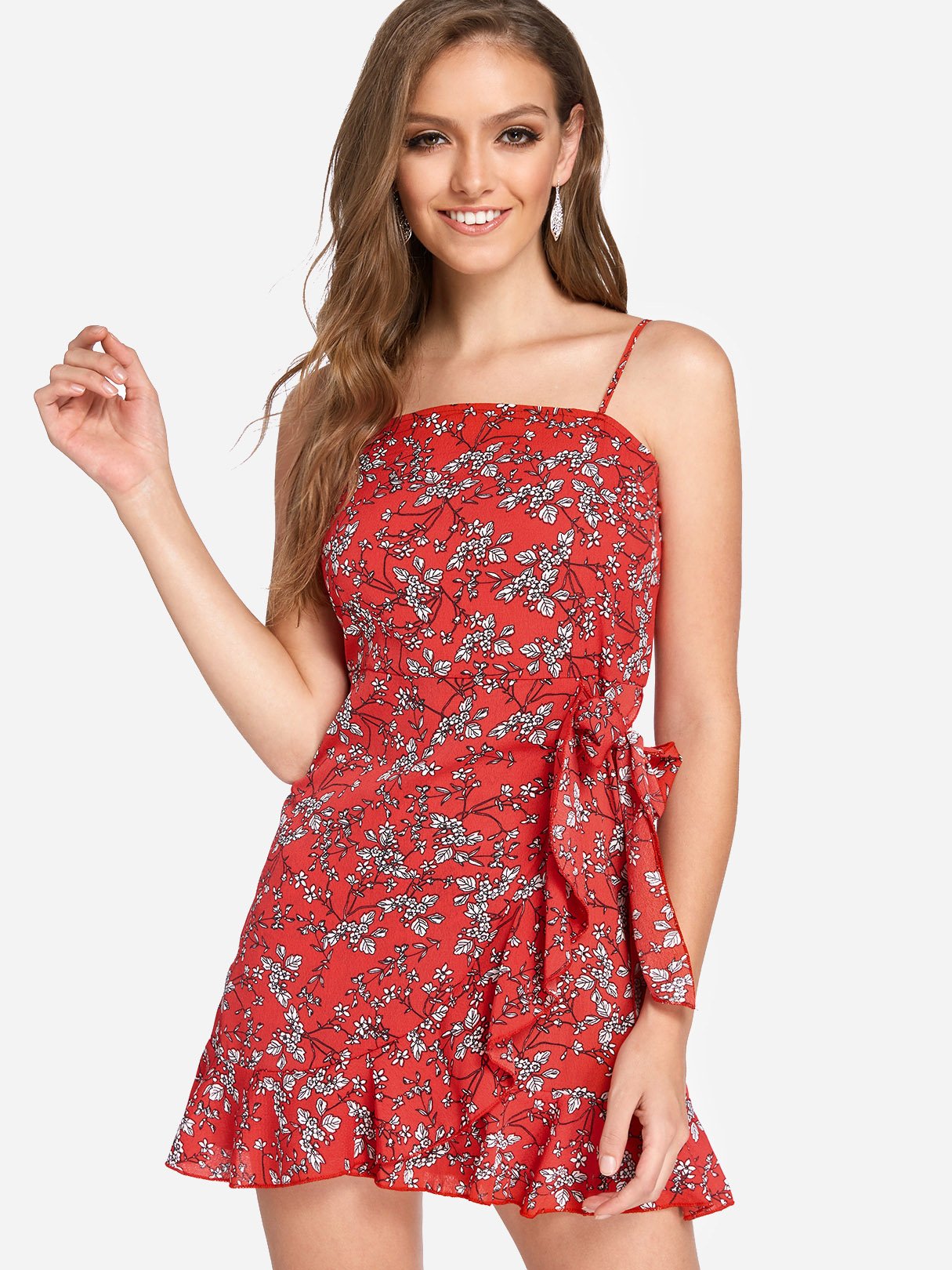 OEM Ladies Red Casual Dresses