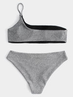 NEW FEELING Womens Silver Bikinis