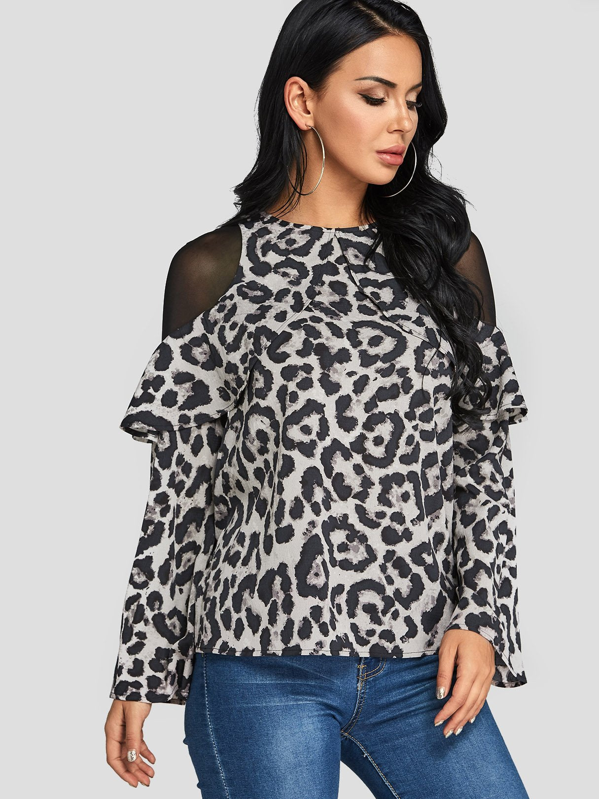 ODM Ladies Long Sleeve Blouses