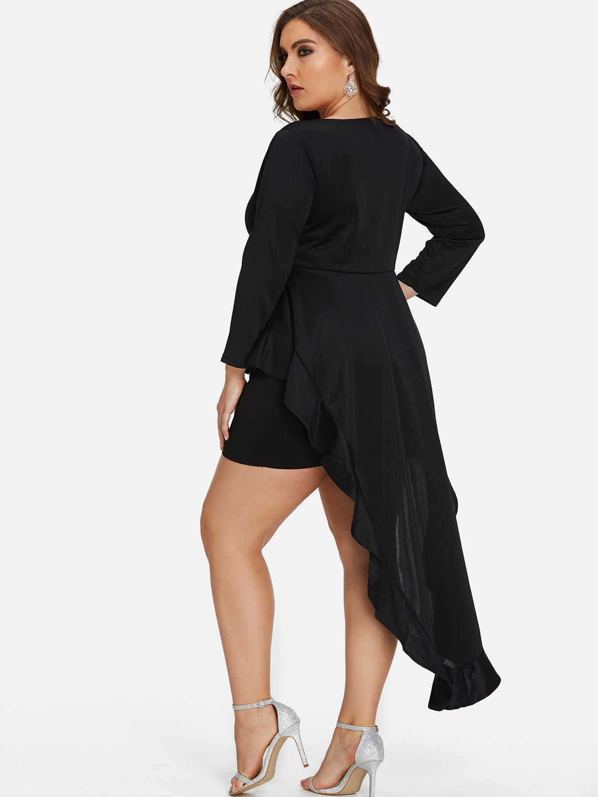 NEW FEELING Womens Black Plus Size Dresses