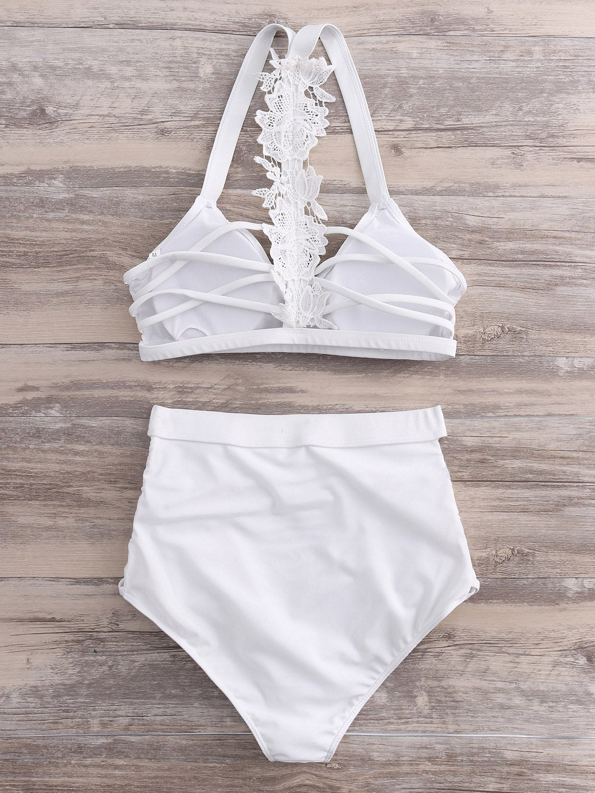 NEW FEELING Womens White Bikinis