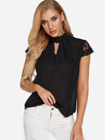 ODM Ladies Short Sleeve Blouses