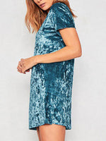 OEM Ladies Blue Mini Dresses
