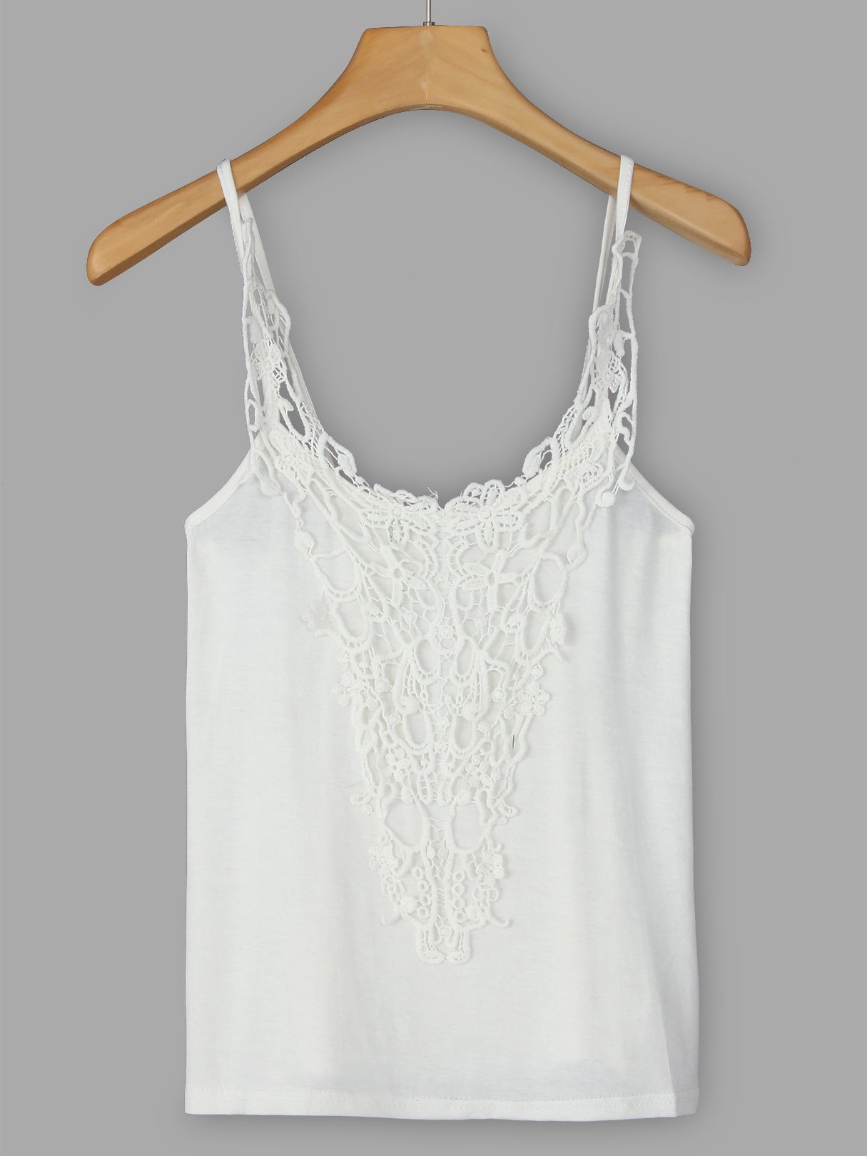 NEW FEELING Womens White Camis