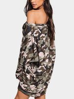 NEW FEELING Womens Camo Mini Dresses
