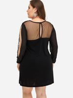 NEW FEELING Womens Black Plus Size Dresses