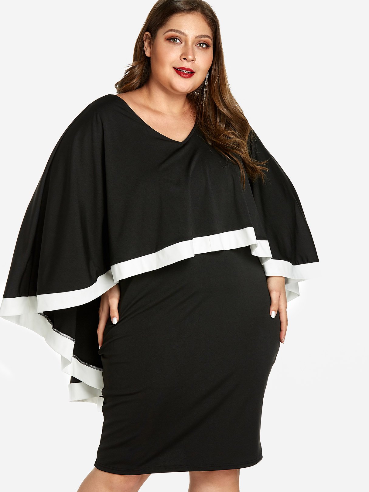 OEM Ladies Black Plus Size Dresses