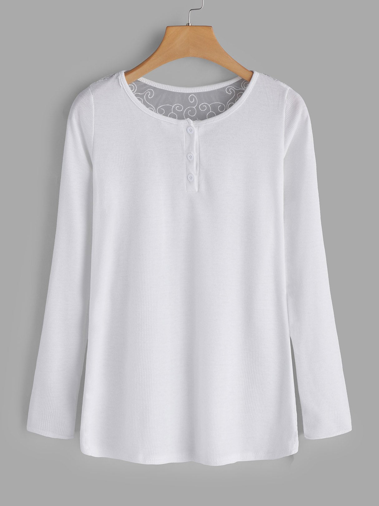 NEW FEELING Womens White T-Shirts