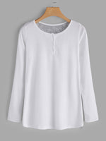 NEW FEELING Womens White T-Shirts