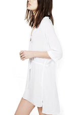NEW FEELING Womens White Casual Dresses