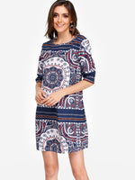 OEM Ladies Navy Casual Dresses