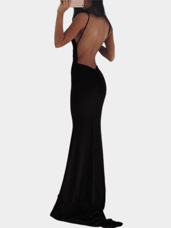 NEW FEELING Womens Black Maxi Dresses