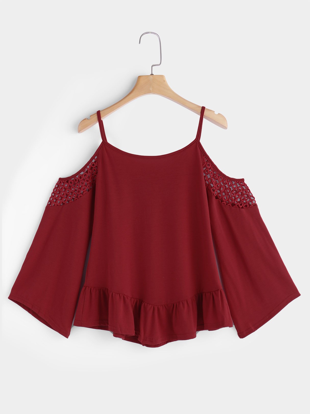 NEW FEELING Womens Red Blouses