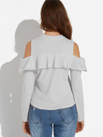 NEW FEELING Womens Grey T-Shirts