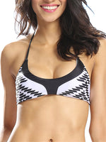 Wholesale Halter Geometrical Bikini Tops