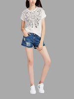 Wholesale Round Neck Half Sleeve White T-Shirts