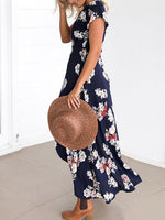 OEM Ladies Navy Maxi Dresses