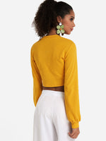 NEW FEELING Womens Yellow T-Shirts