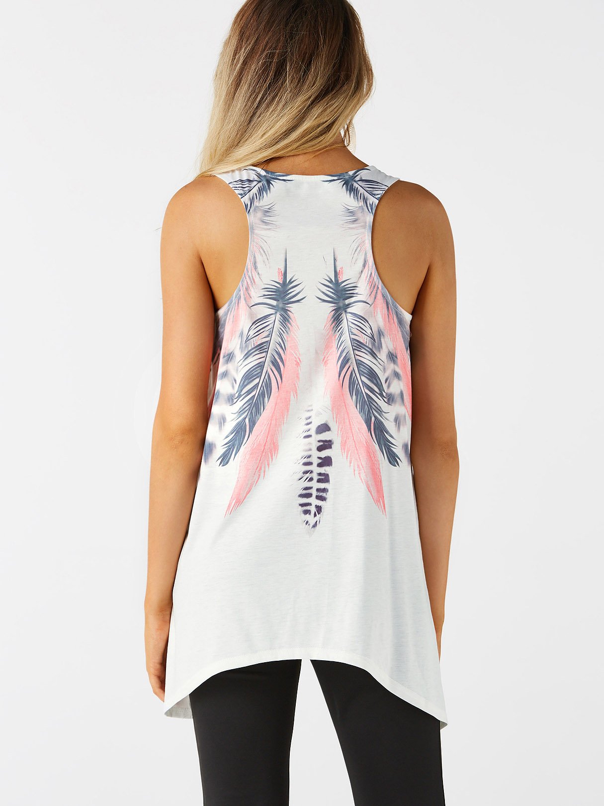NEW FEELING Womens White Camis