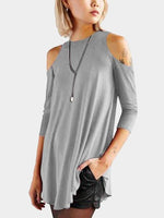 NEW FEELING Womens Grey T-Shirts