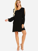OEM ODM Womens Long Sleeve Mini Dress