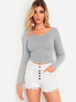 NEW FEELING Womens Grey T-Shirts