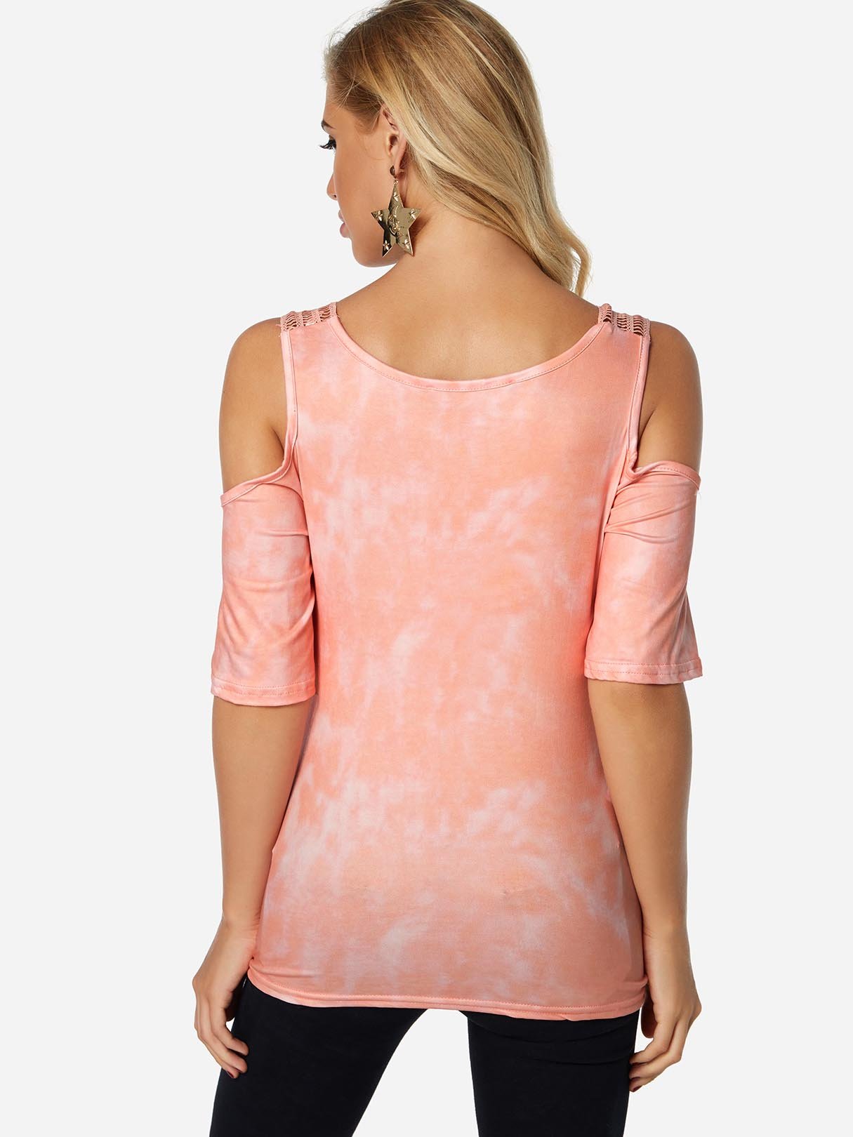 NEW FEELING Womens Pink T-Shirts