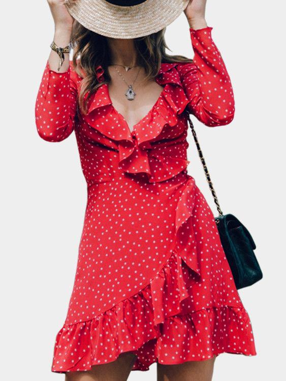 ODM Ladies Long Sleeve Mini Dresses
