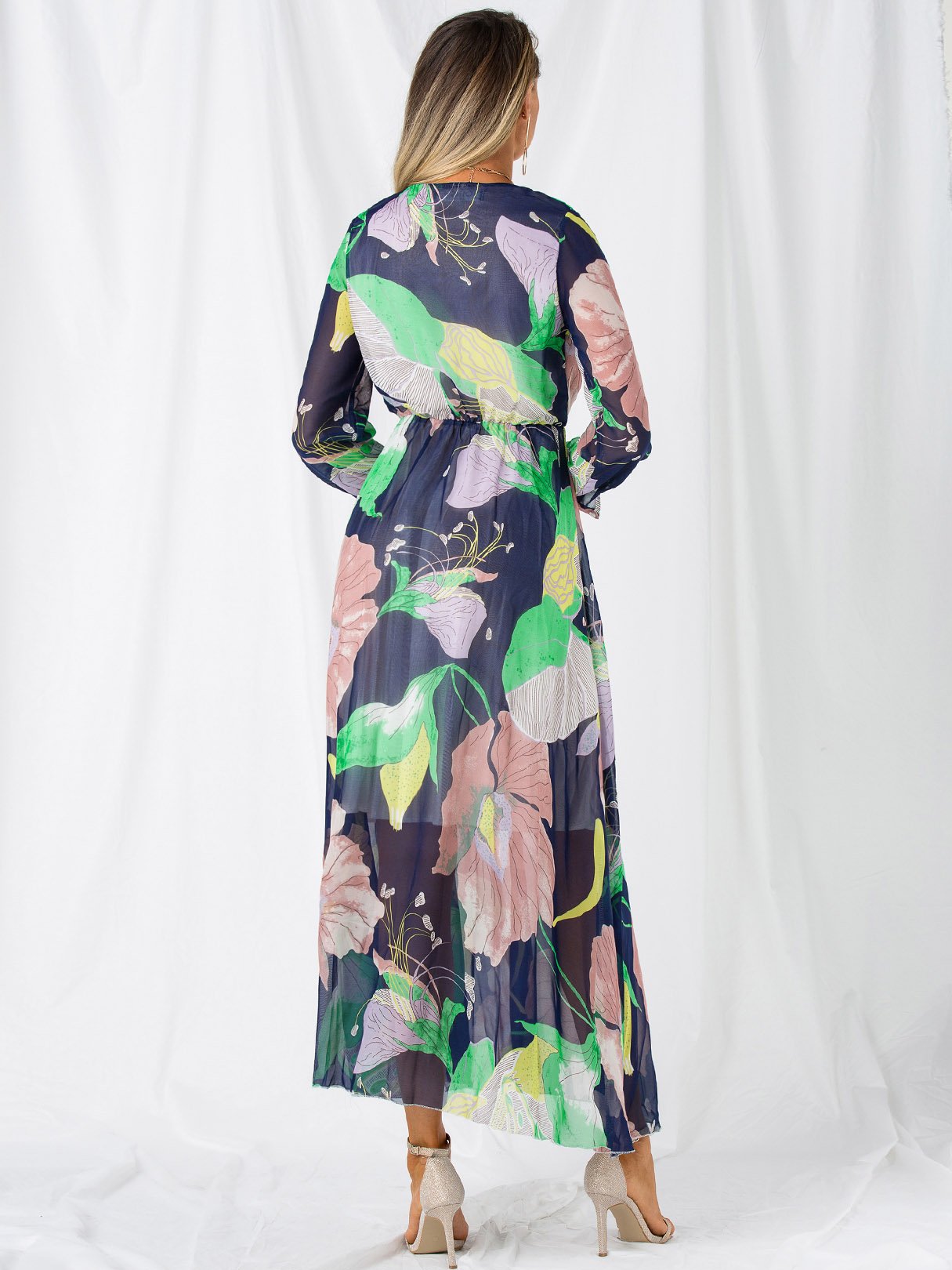 NEW FEELING Womens Floral Maxi Dresses
