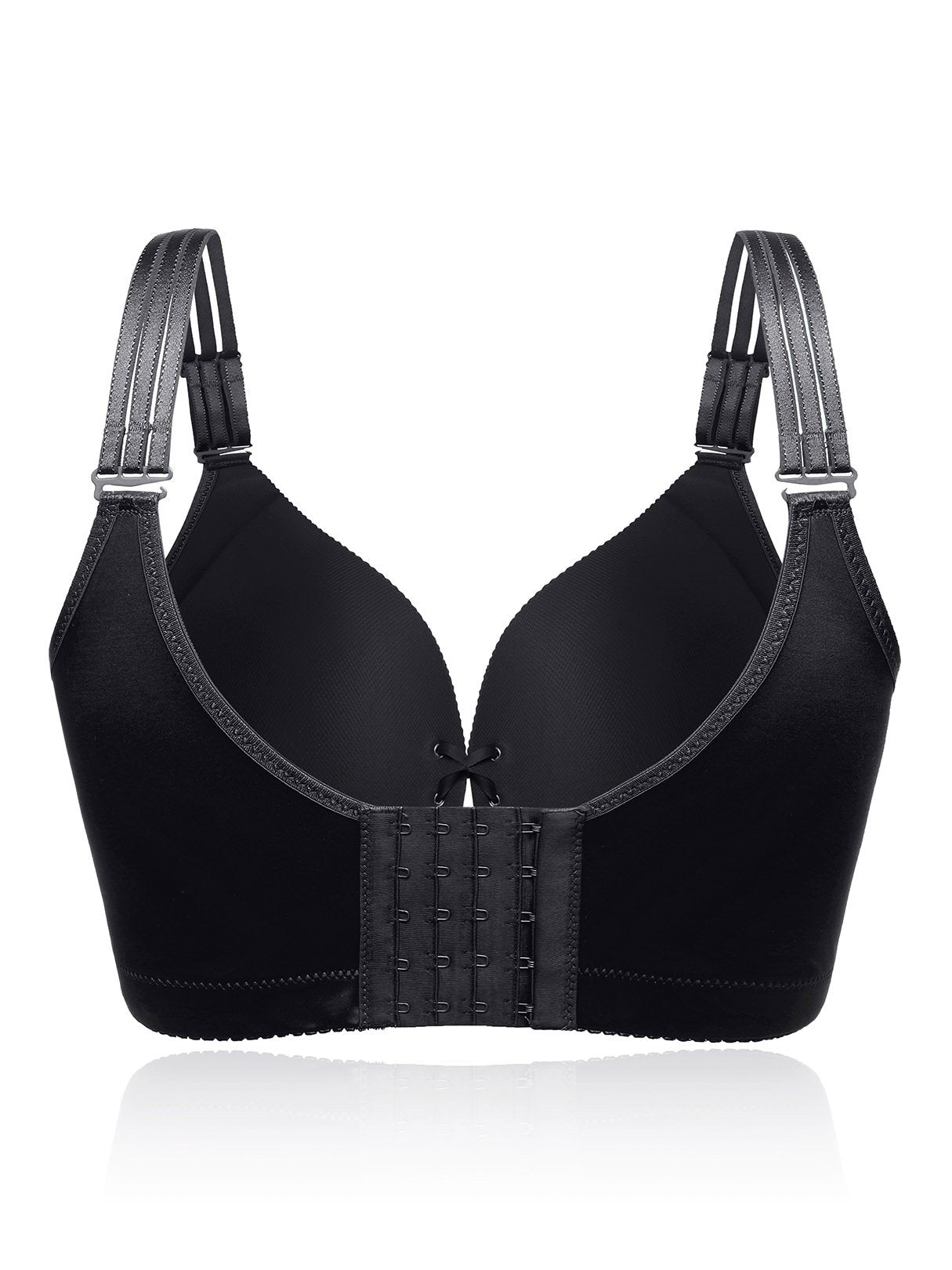 NEW FEELING Womens Black Plus Size Intimates